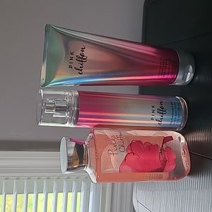 Bath & Body Works Pink Chiffon Bundle